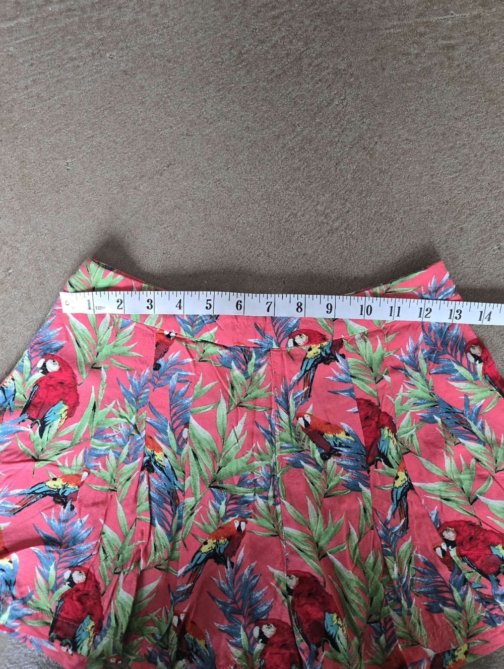 Forever 21 Hot Pink Parrot Print Bermuda Shorts - Picture 2 of 6
